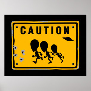 Poster SIGNE Alien croisant