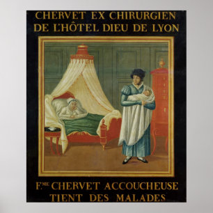 Poster Signe annonçant les services d'une sage-femme