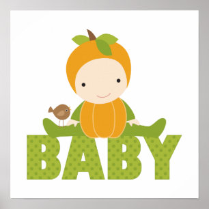Poster SIGNE Baby shower Automne