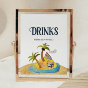 Poster SIGNE Baby shower Pirates Boissons