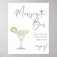 SIGNE Bleu Marine Moderne Margarita Bar CAITLIN
