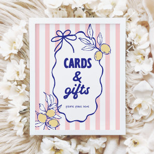 Poster SIGNE CIAO BABY Lemon Cartes et cadeaux méditerran