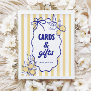 Poster SIGNE CIAO BABY Lemon Cartes et cadeaux méditerran
