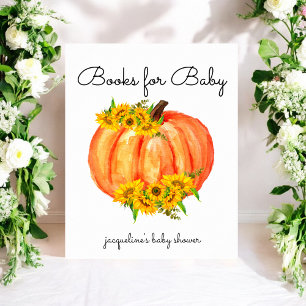 Poster Signe citrouille pour bébé
