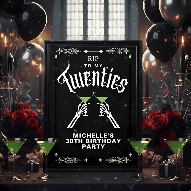 Poster SIGNE D'ANNIVERSAIRE À LA TÊTE Noire À Mes Années  (Créateur téléchargé)