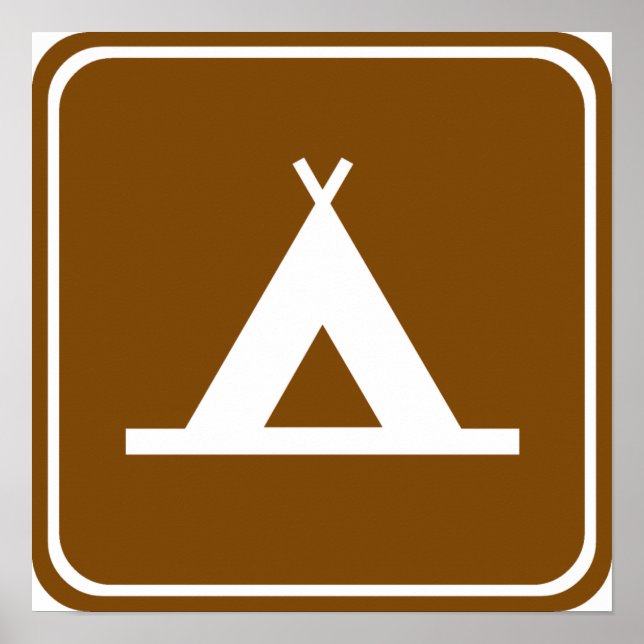 Poster SIGNE D'AUTOROUTE DU Camping (Devant)