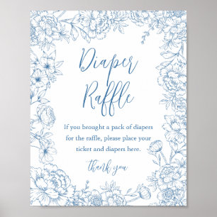 Poster SIGNE DE Baby shower  Déchets À Déchets FRANÇAIS