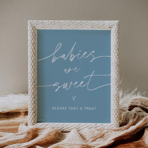 Poster SIGNE DE Baby shower Sucré pour les bébés EVERLEIG