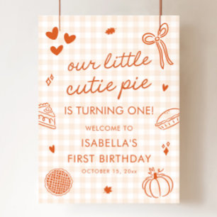 Poster Signe de bienvenue pour le 1er anniversaire de Lit