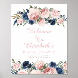 Poster Signe de bienvenue pour une soirée de mariage en b