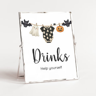 Poster SIGNE DE BOUTEILLE DE PETITE BOUTEILLE Baby shower