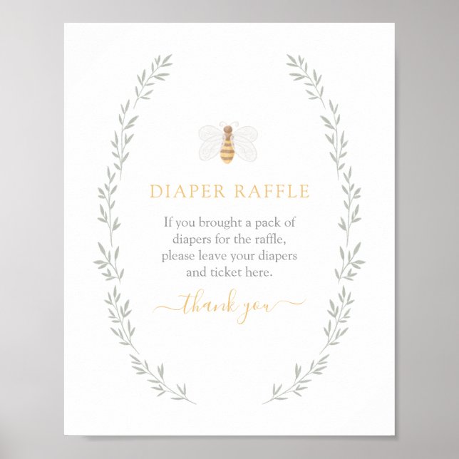 Poster Signe de calamar doux comme peut être Baby shower (Devant)