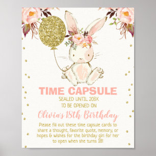 Poster Signe De Capsule De Moment Thématique Bunny