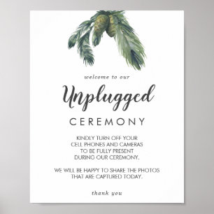 Poster Signe de cérémonie de débranchement du Mariage de 