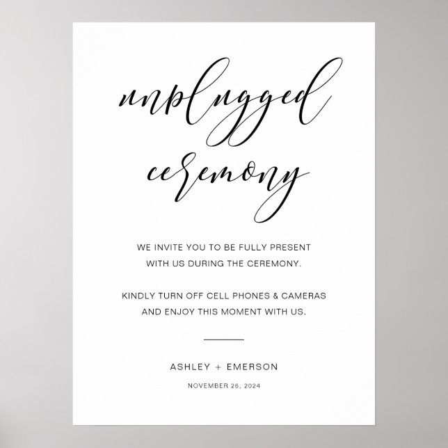 Poster Signe de cérémonie de débranchement du Mariage rus (Devant)