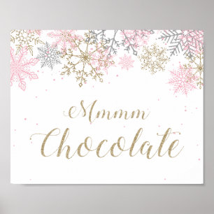 Poster SIGNE DE CHOCOLE MOM D'HIVER Onederland