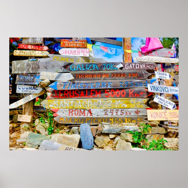 Poster Signe de distance (Devant)