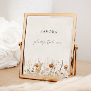 Poster SIGNE DE FAÇON Fleur sauvage Dreamy Automne