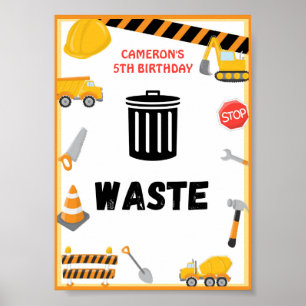 Poster Signe de fête de construction, Anniversaire, Pos B