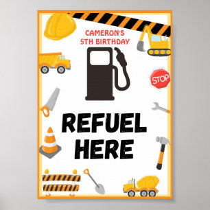 Poster Signe de fête de construction, Anniversaire, Pos B