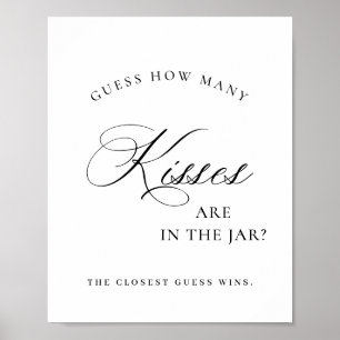 Poster Signe de Fête des mariées minimaliste simple et él