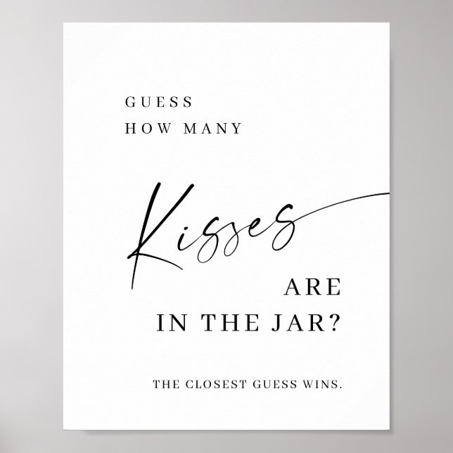 Poster Signe de Fête des mariées minimaliste simple et él (Devant)