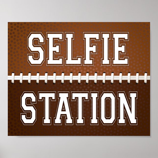 Poster Signe de football de la station SELFIE (Devant)