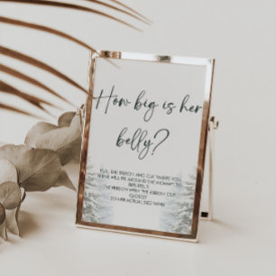 Poster Signe de jeu pour Baby Shower d'hiver : Quelle est