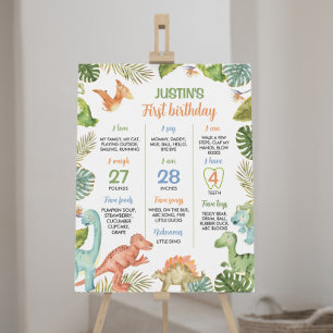 POSTER SIGNE DE JEUX DE L'ANNIVERSAIRE DES DINORES DE LA