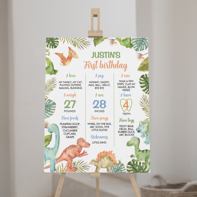 POSTER SIGNE DE JEUX DE L'ANNIVERSAIRE DES DINORES DE LA  (Créateur téléchargé)