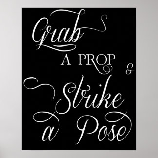 Poster Signe de la cabine photo mariage