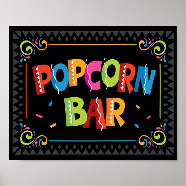Poster Signe de la Fête de BARRE POPCORN (Devant)