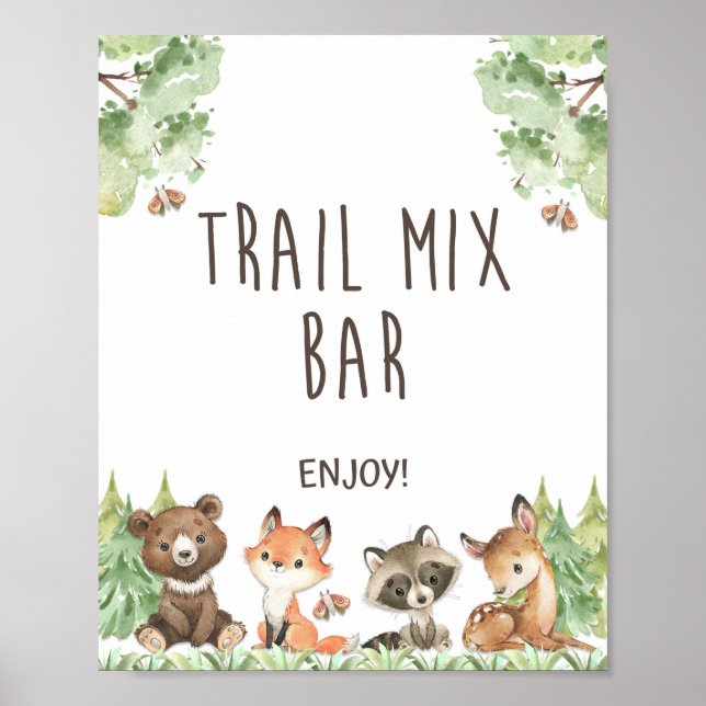 Poster Signe de la fête de la barre de cheminée Bois Anim (Devant)