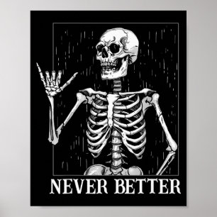 Poster Signe de la main Shaka Halloween jamais mieux Sque