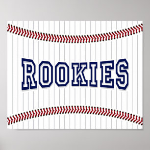 Poster Signe de la partie de baseball ROOKIES