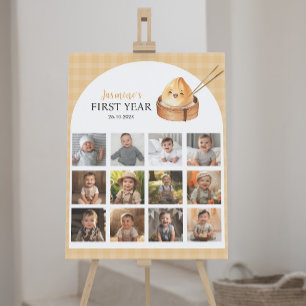 Poster Signe de la première année d'un petit dumping phot