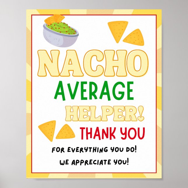 Poster Signe de la semaine d'appréciation, Signe d'appréc (Devant)