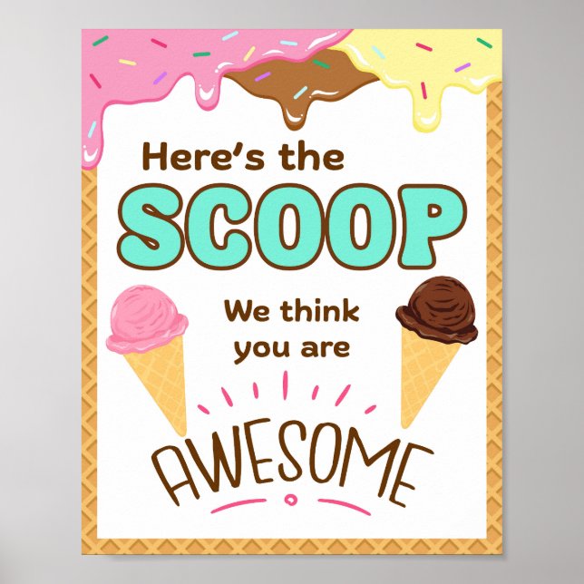 Poster Signe de la semaine d'appréciation, Signe d'appréc (Devant)