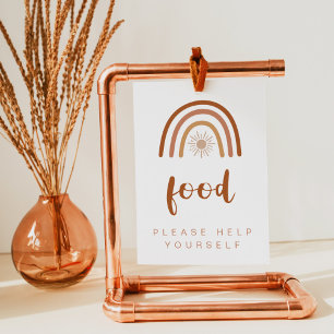 Poster SIGNE DE LA Table Alimentaire Arc-en-ciel TINLEY B