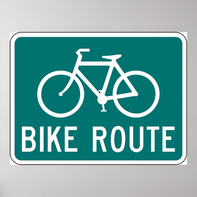 POSTER SIGNE DE LA VÉLO (Devant)