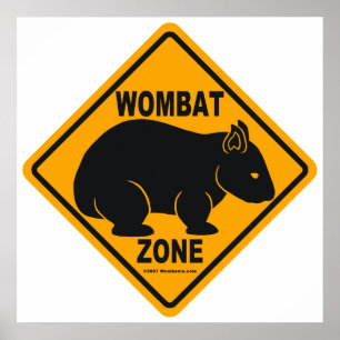 Poster SIGNE DE LA ZONE Wombat