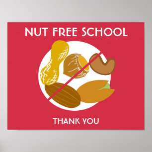 Poster Signe de l'école gratuite Nut pour l'école ou la g