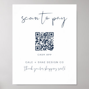 Poster SIGNE DE Paiement aux petites entreprises de la ma