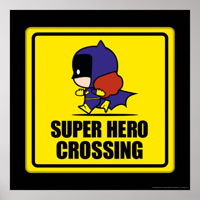 Poster SIGNE DE PASSAGE DU Super Héros Chibi Batwoman (Devant)
