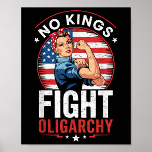 Poster Signe de protestation contre l'oligarchie Démocrat