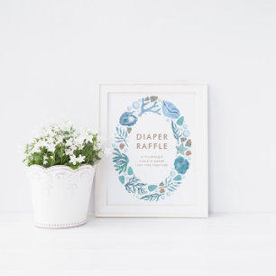 Poster SIGNE DE Raffle Nautique Sous l'Aquarelle de mer