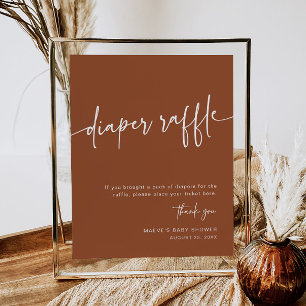 Poster Signe de rouille de la couche de saumons Boho Mini