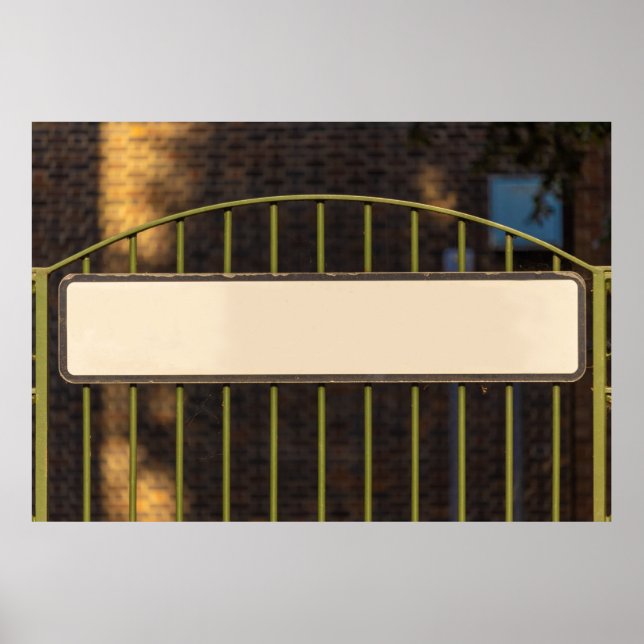 Poster Signe de rue pour les noms personnalisés (Devant)