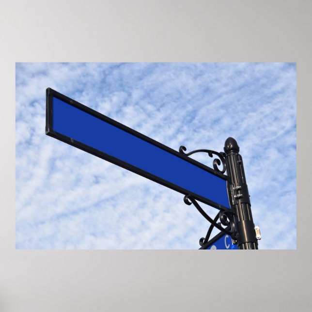 Poster Signe de rue pour les noms personnalisés (Devant)