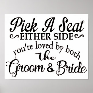 Poster SIGNE DE SIÈGE mariage